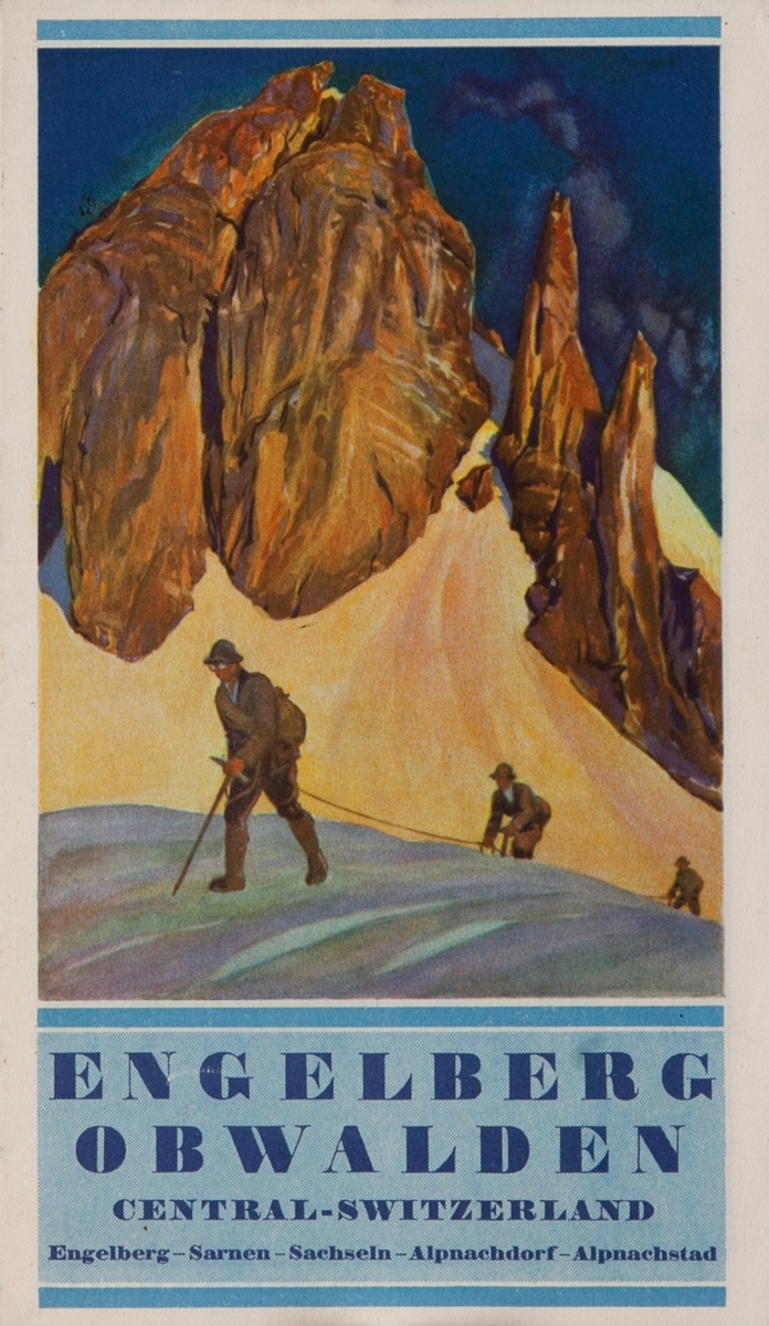 Engelberg Obwalden Swiss Travel Brochure