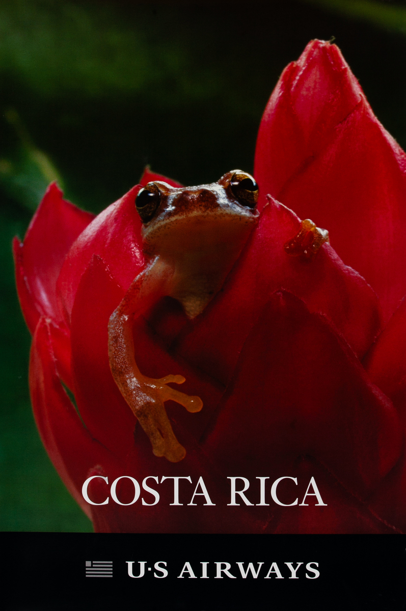  U S Airways Costa Rica Islands Travel Poster 