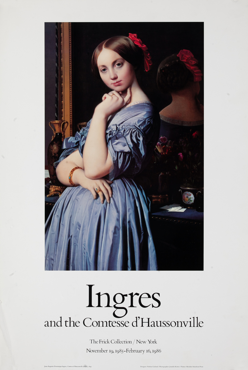 Ingres and the Comtesse d’Haussonville Frick Collection Exhibit Poster