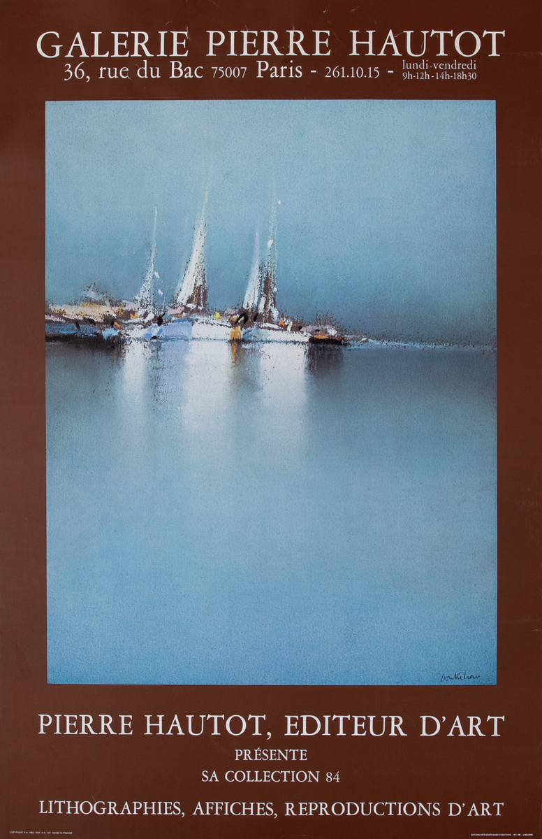 Galerie Pierre Hautot “Voiles”Exhibit Poster 