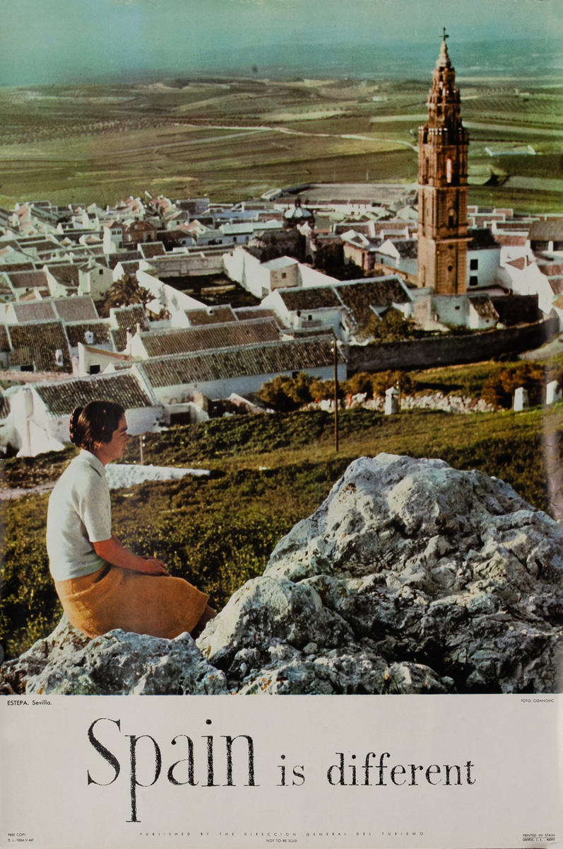 Spain Is Different Estapa Sevilla Travel Poster
