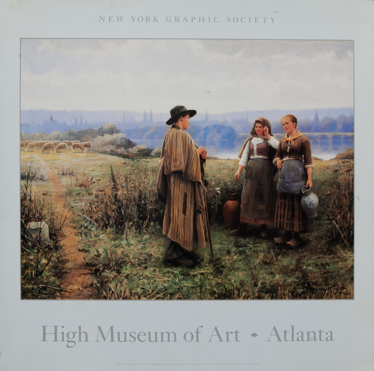 High Museum of Art Atlanta Exhibit Poster An Idle Moment