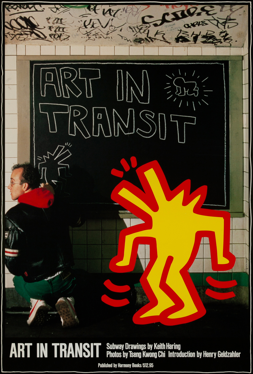 Art in Transit Subway Drawings by Keith Haring Book Poster 