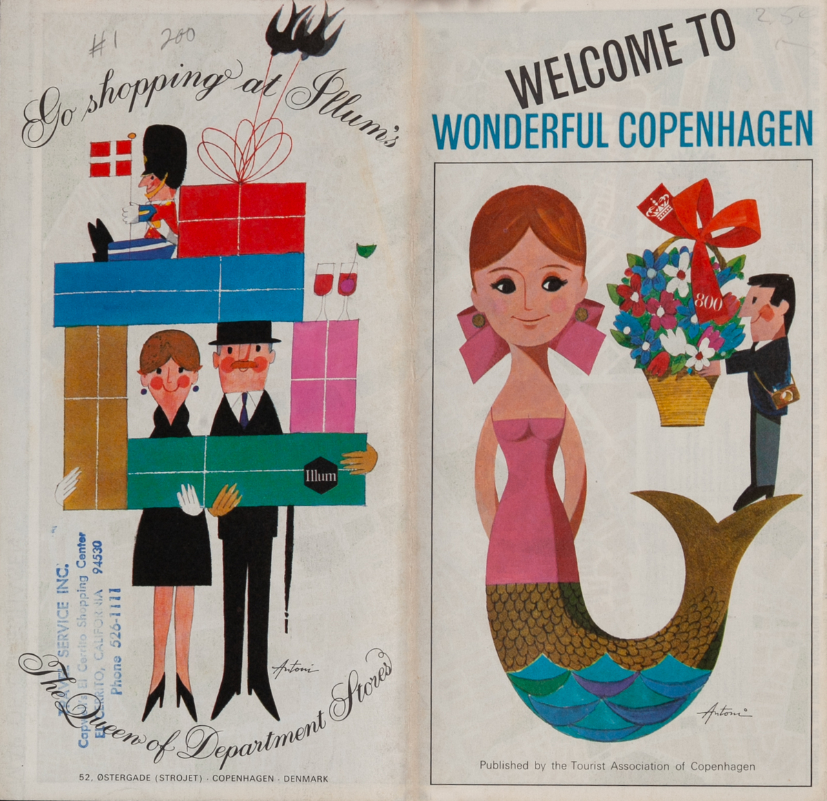 Welcome to Wonderful Copenhagen Danish Travel Brochure