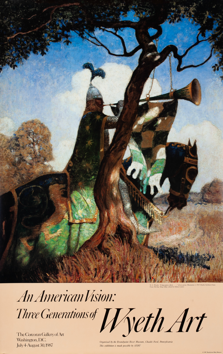 An American Vision - Three Generations of Wyeth Art at The Corcoran Gallery of Art Exhibit Poster
