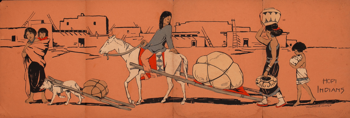 Hopi Indians Schoolhouse Educational Poster