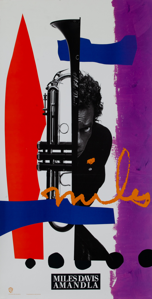 Miles Davis Amandla Jazz Album Poster