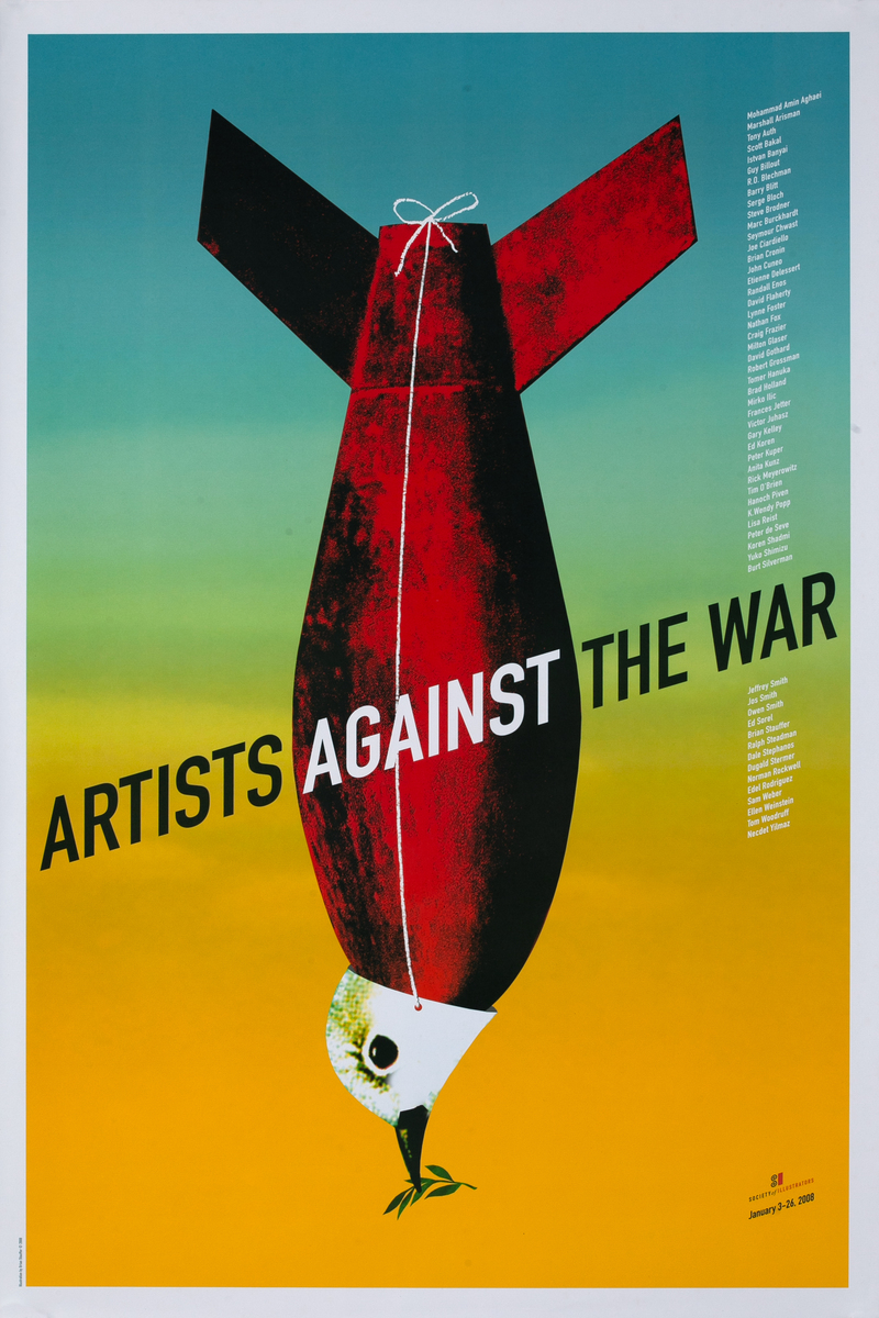 Artists Against the War Original American Protest Poster