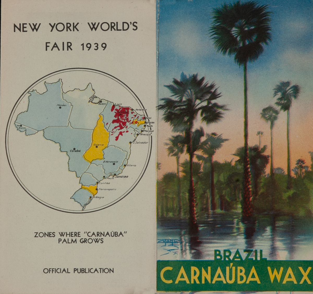 1939 World's Fair Carnaúba Wax Expo Brochure