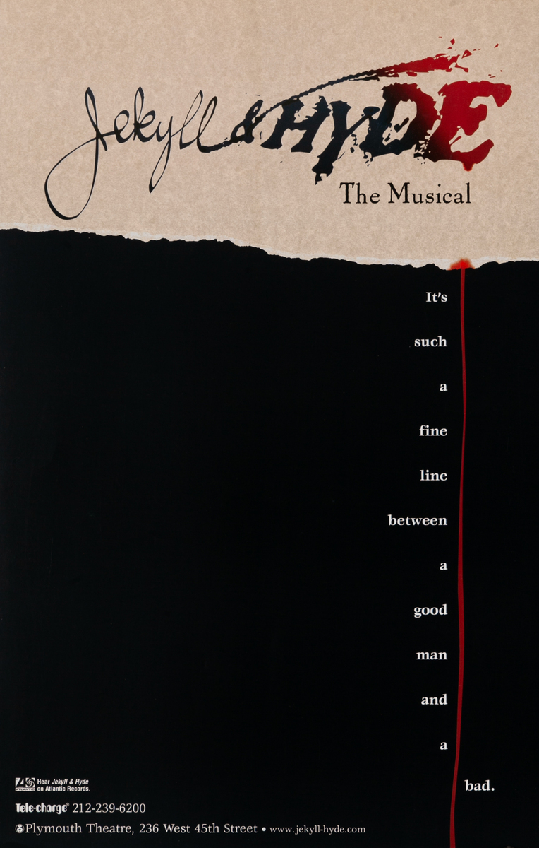 Jeckyll & Hyde The Musical Lobby Card