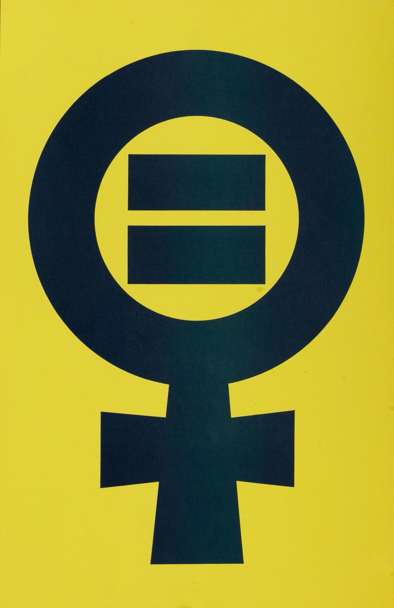 Women's Liberation Equal Rights Poster Yellow Venus