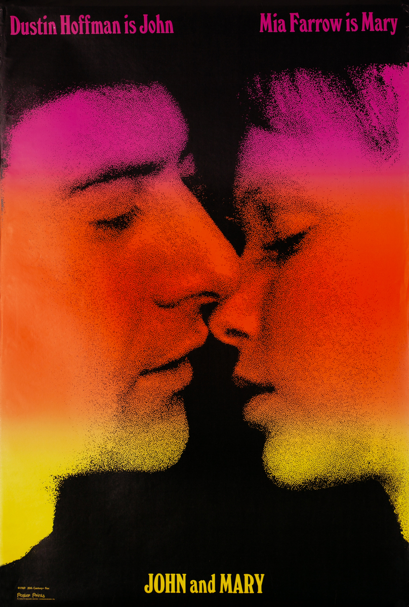 John and Mary Original 1960s Psychedelic Poster
