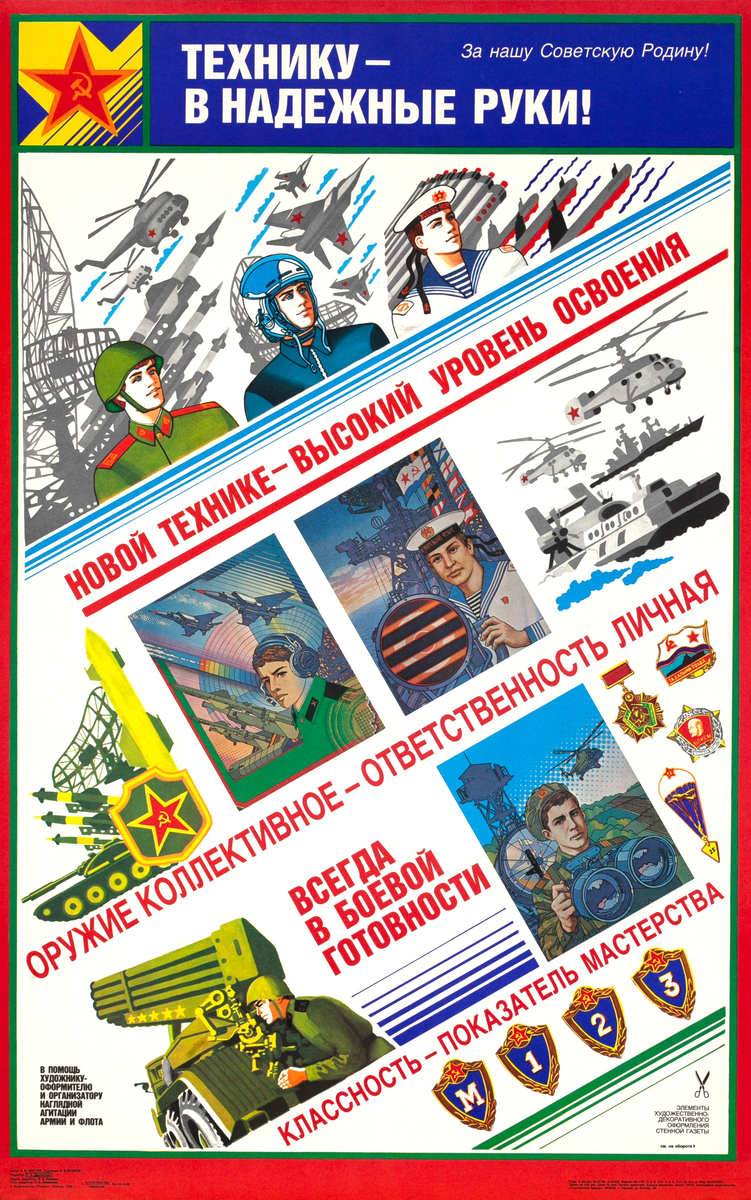 Equipment is in Safe Hands - Soviet Union Propaganda Poster