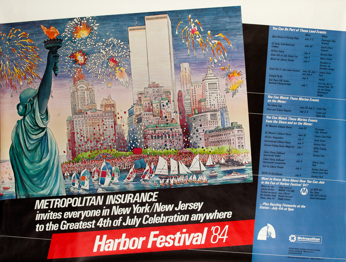 New York City (NYC) Harbor Festival Poster 1984 