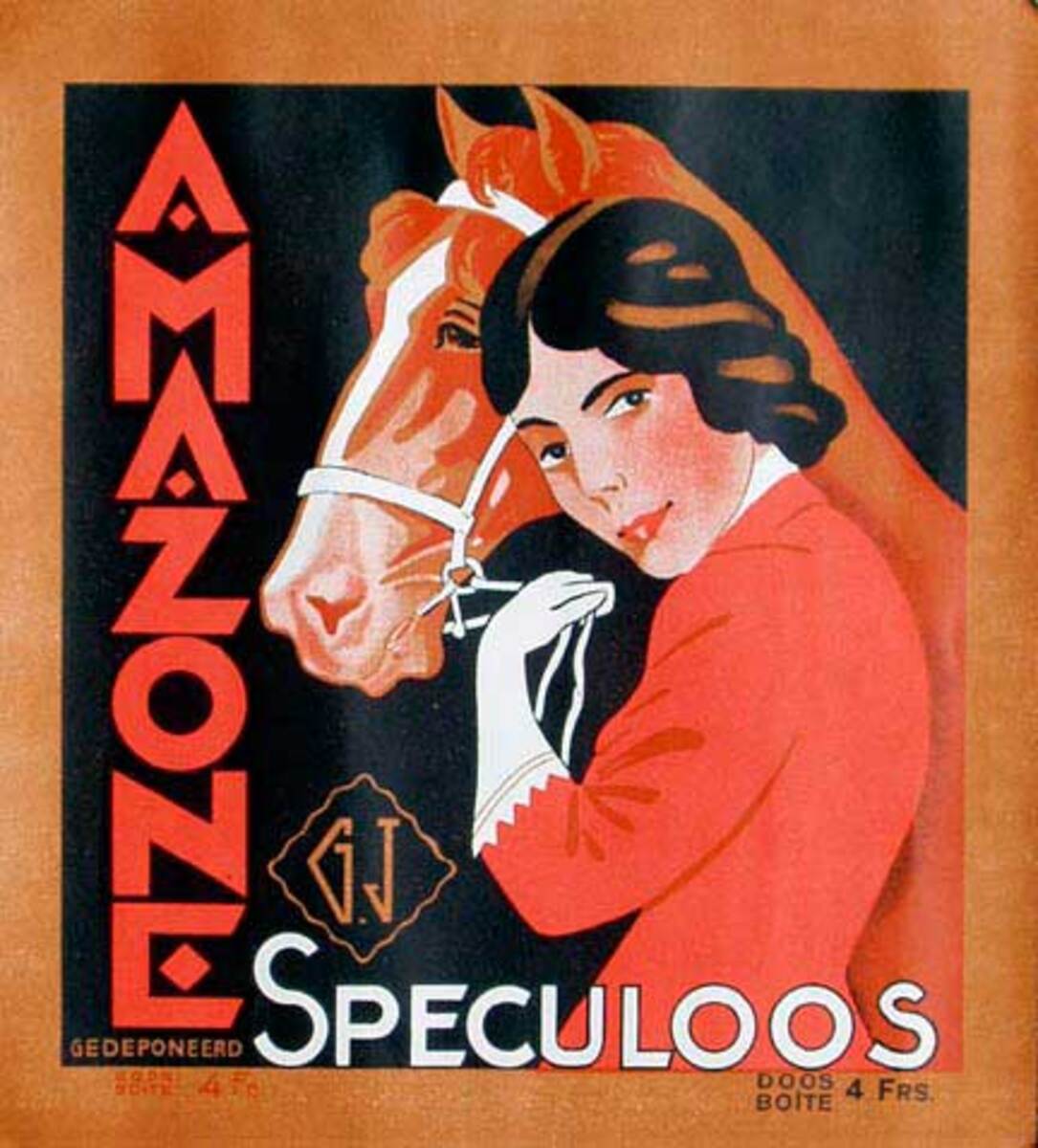 Amazones Original Vintage Advertising Poster