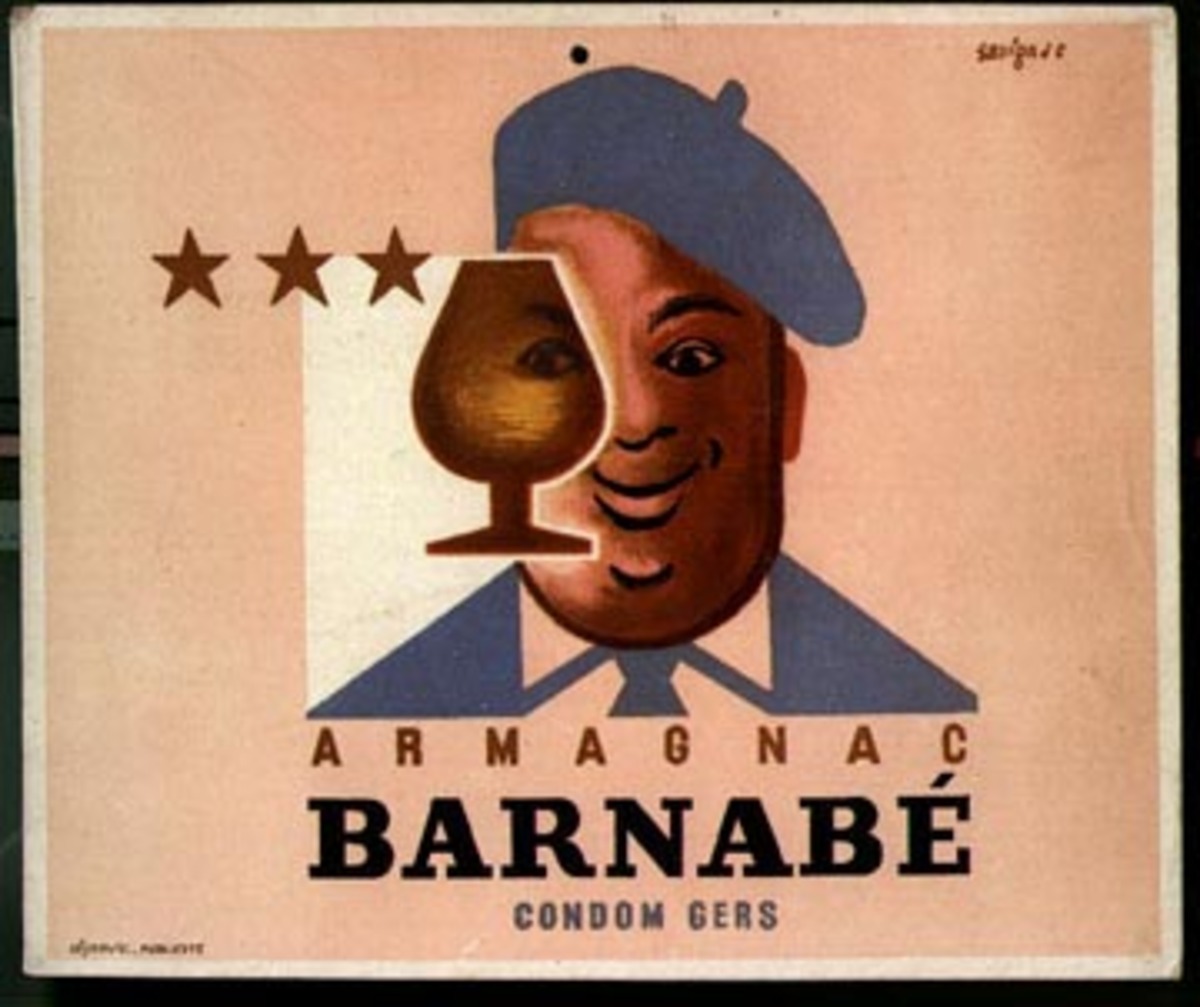 Barnabe Armanac Carton Original Vintage Advertising Poster