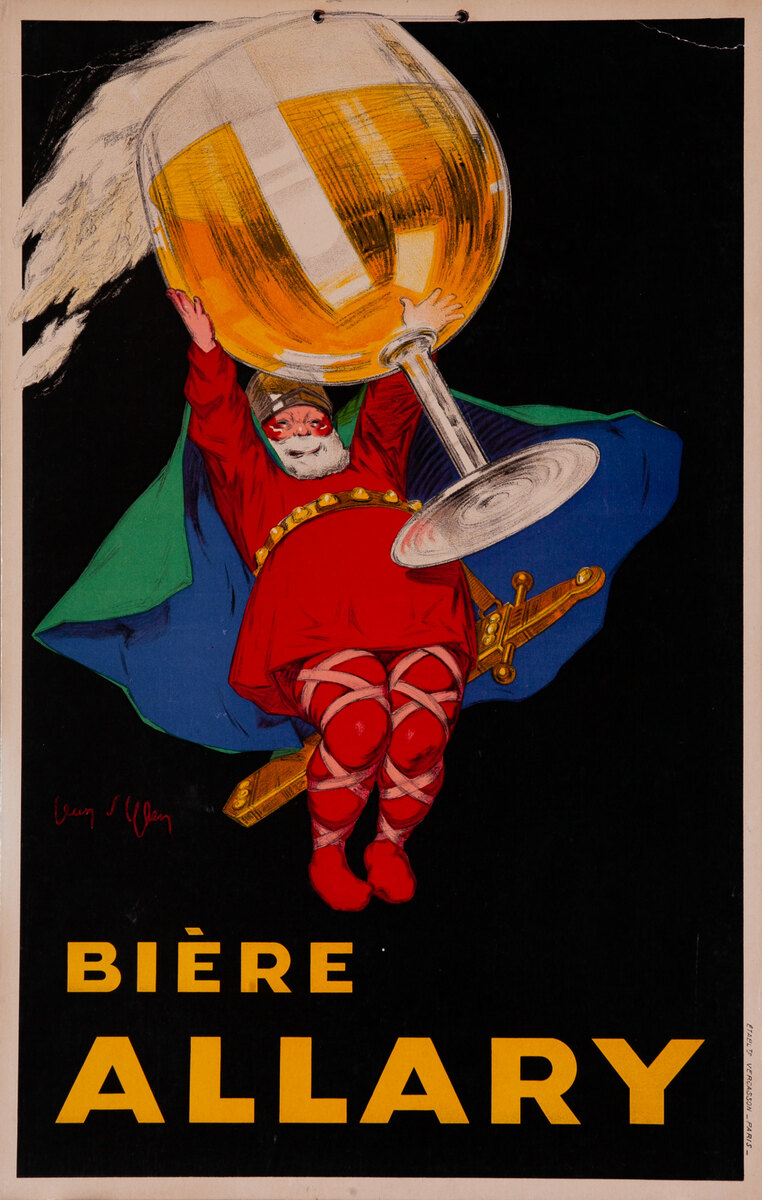 Original Vintage Biere Allary Advertising Poster