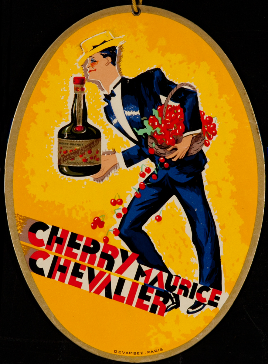 Cherry Chevalier Carton Original Vintage Advertising Poster
