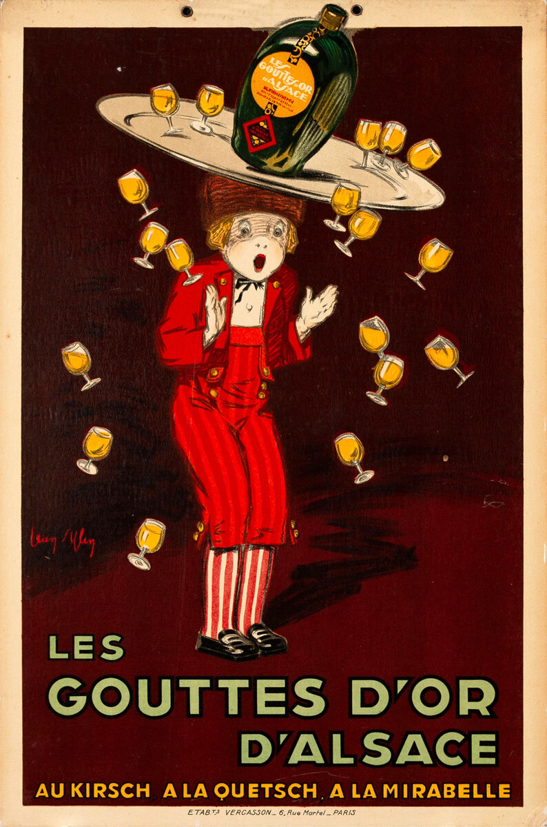 Gouttes D'Or Carton Original French Advertising Poster