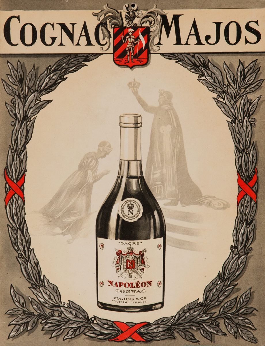Cognac Majos Original French Advertising Poster