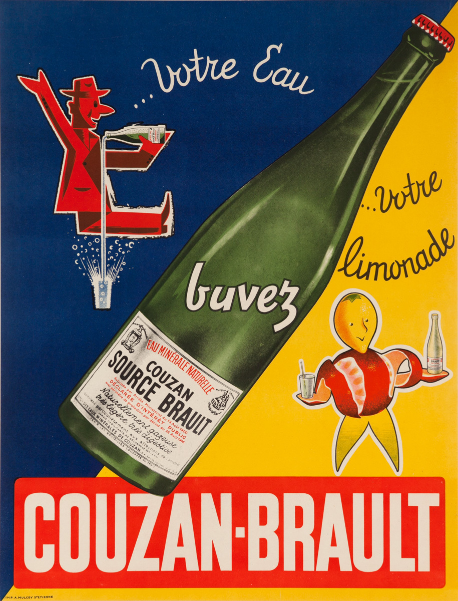 Couzan Brault Original Advertising Poster