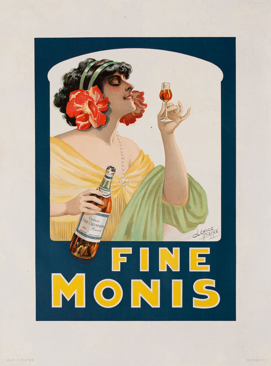Fine Monis Original Vintage Advertising Poster