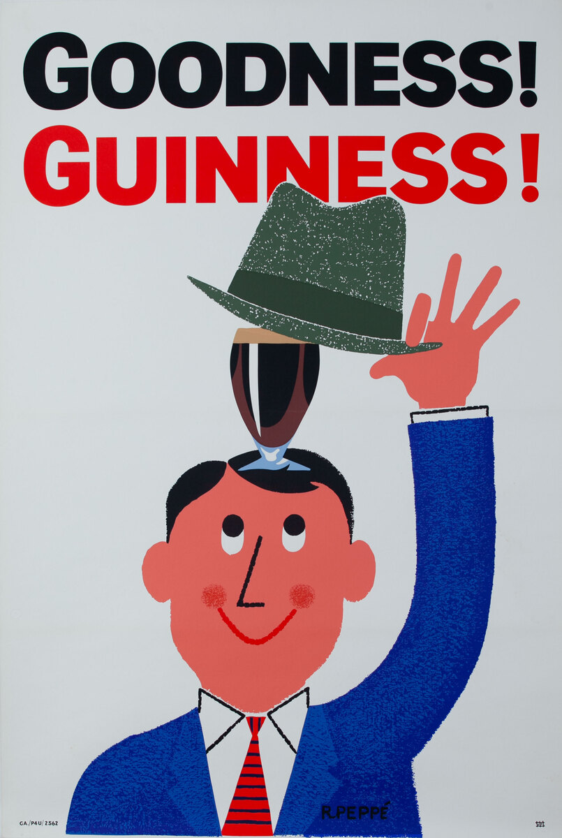 Goodness Guinness British Beer Poster