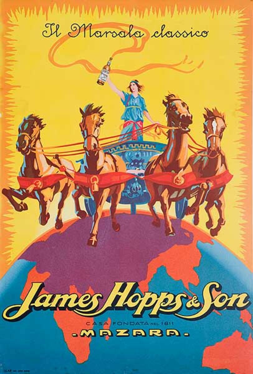 James Hopps Original Vintage Advertising Poster