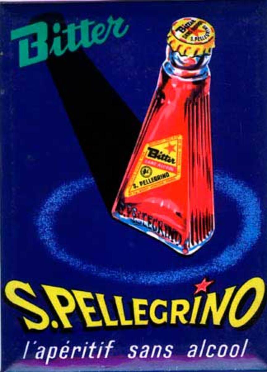 Pelligrino Bitter Original Vintage Advertising Poster Card