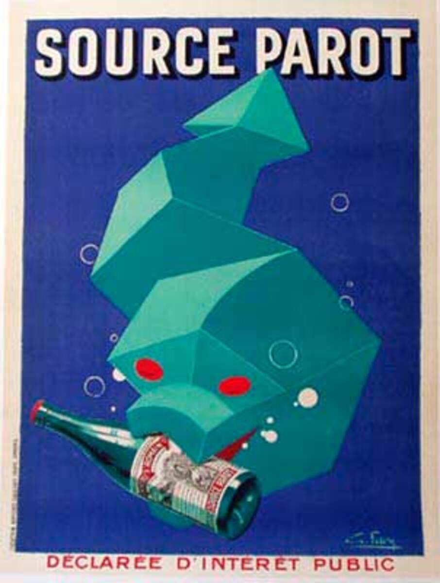 Source Parot Original Vintage Advertising Poster 