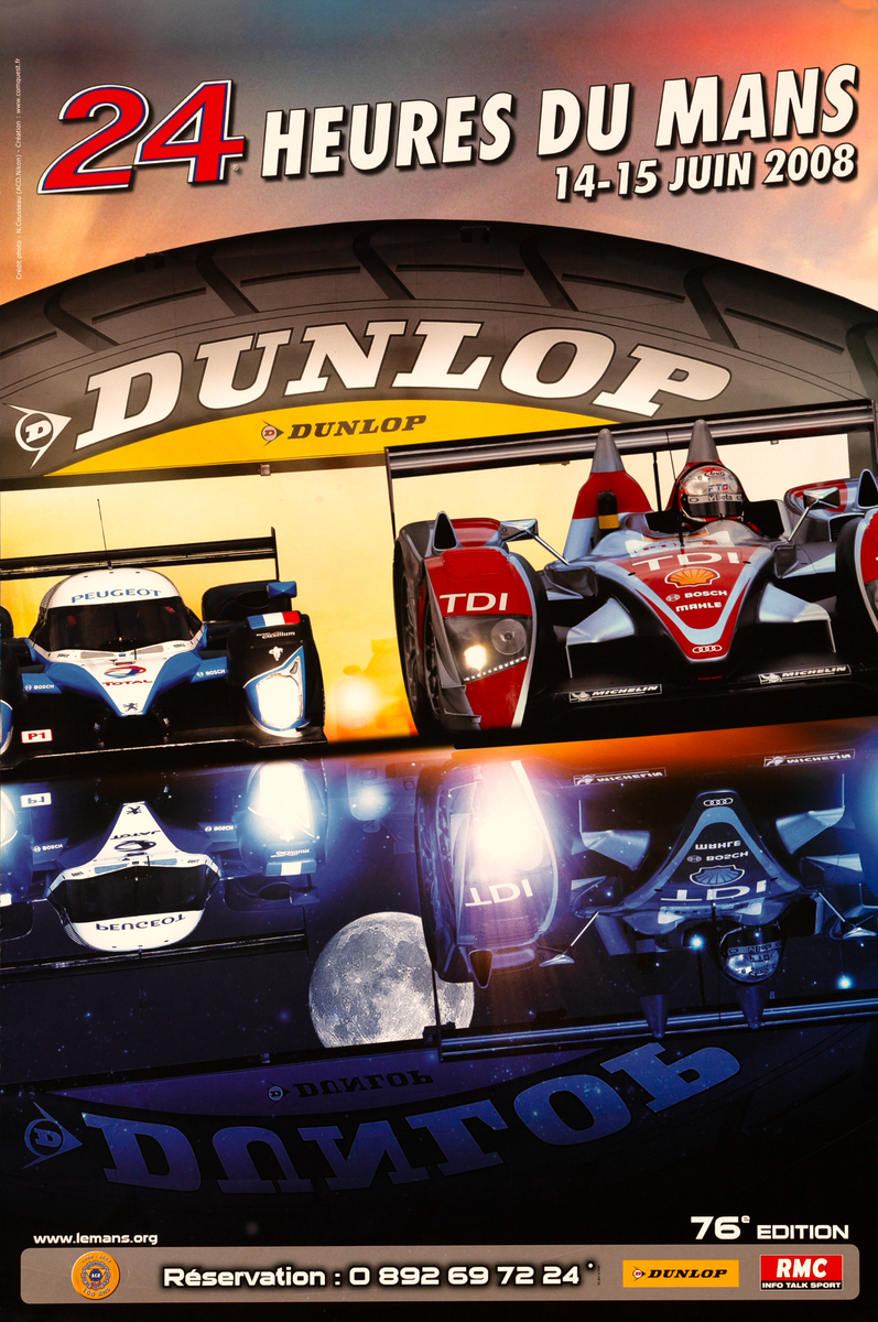 Le Mans 24 Hours Original F! Race Poster 2008