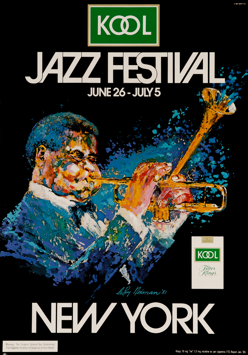 Kool Jazz Festival Dizzy Gillespie Original Poster