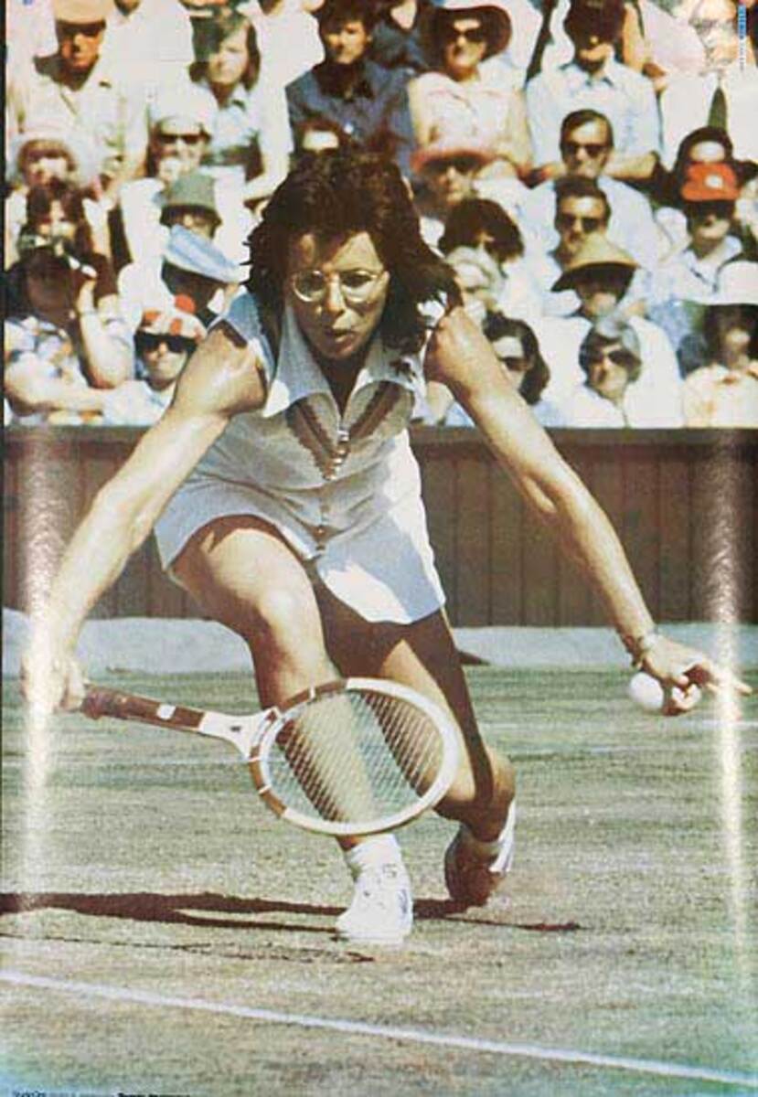 Billie Jean King Original Tennis Poster