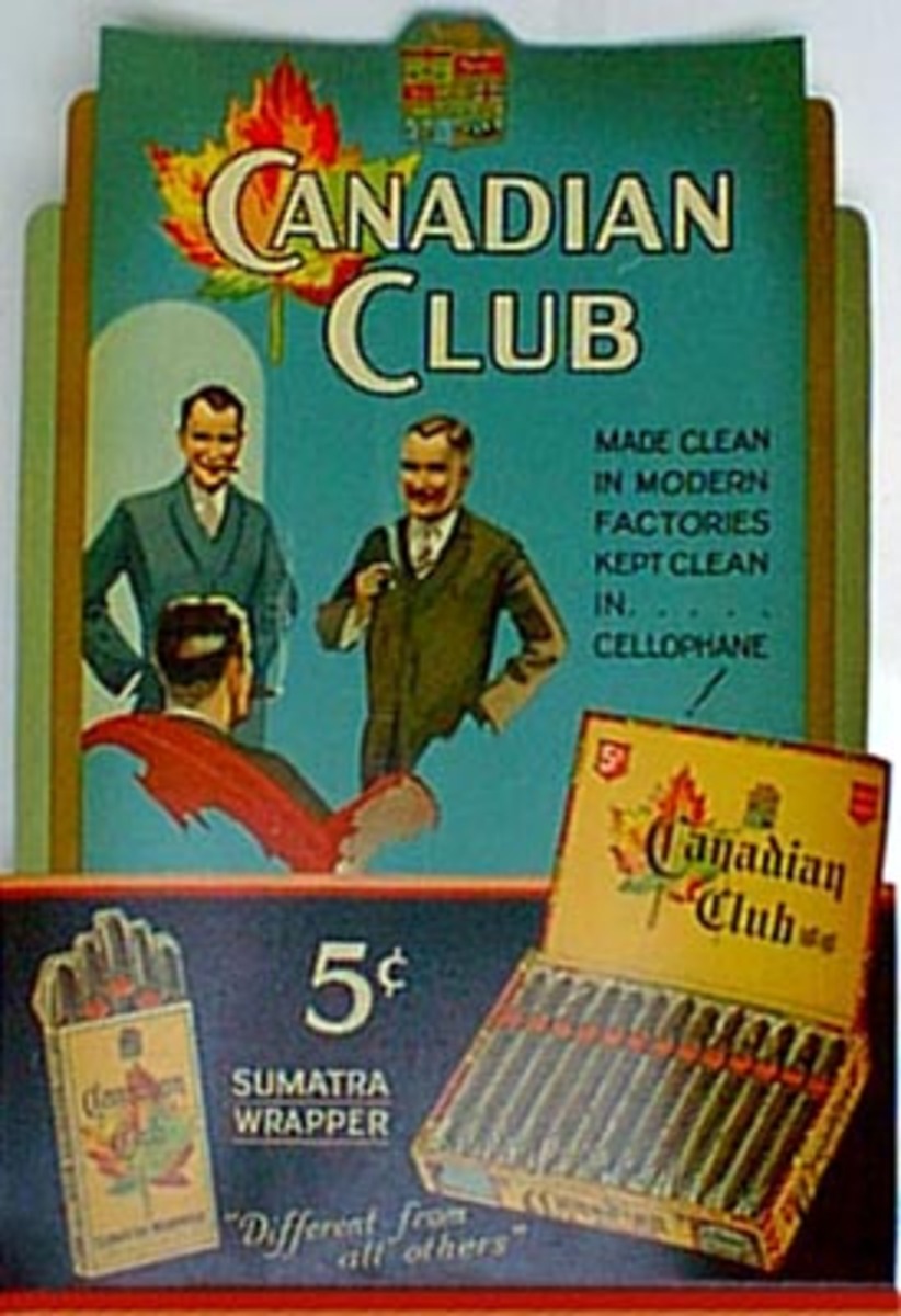 Canadian Club Cigar Original Advertising  Poster