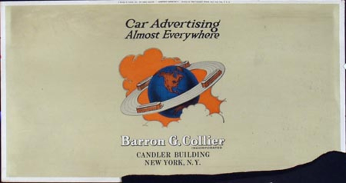 Street Card Card Avertising Original Poster globe