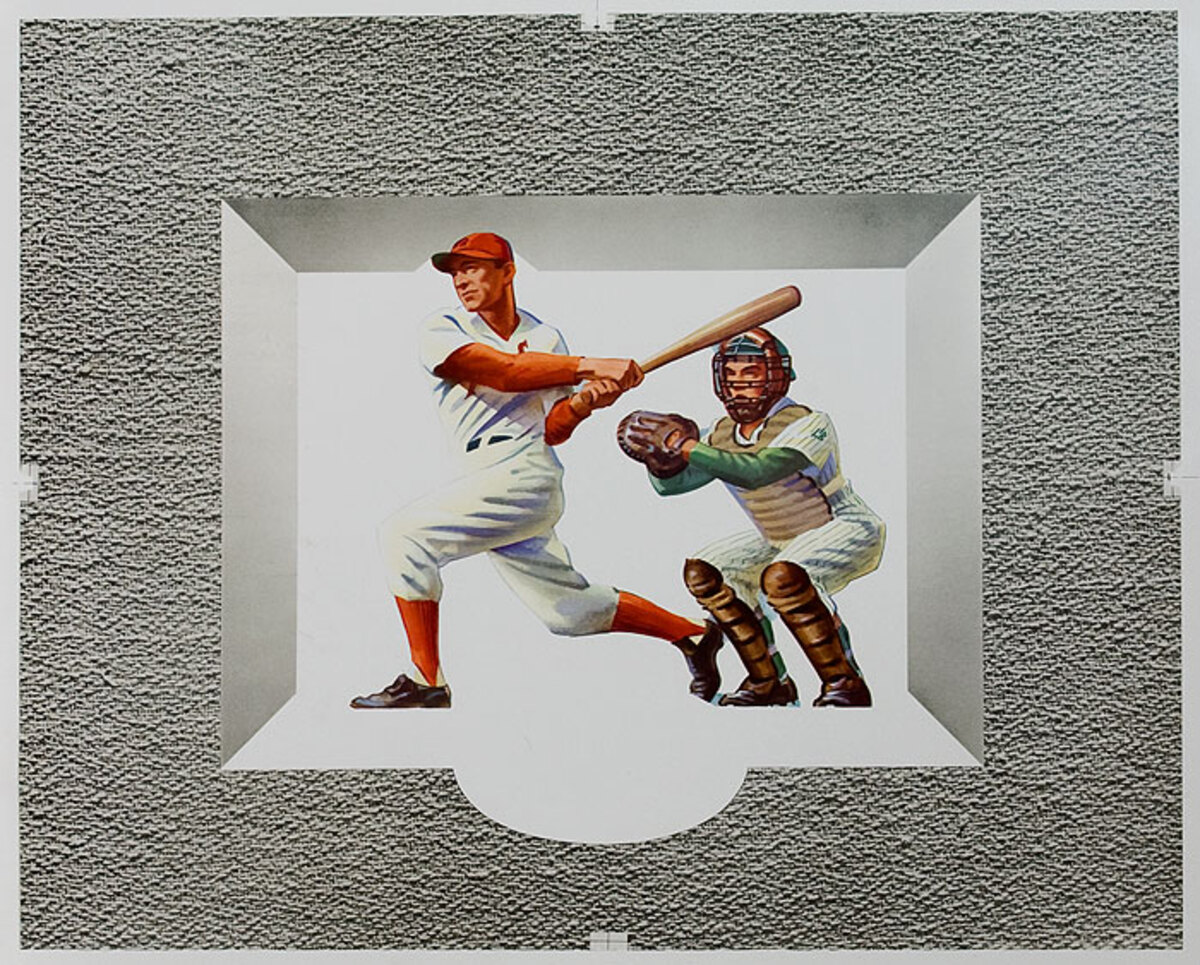 Baseball Print Poster