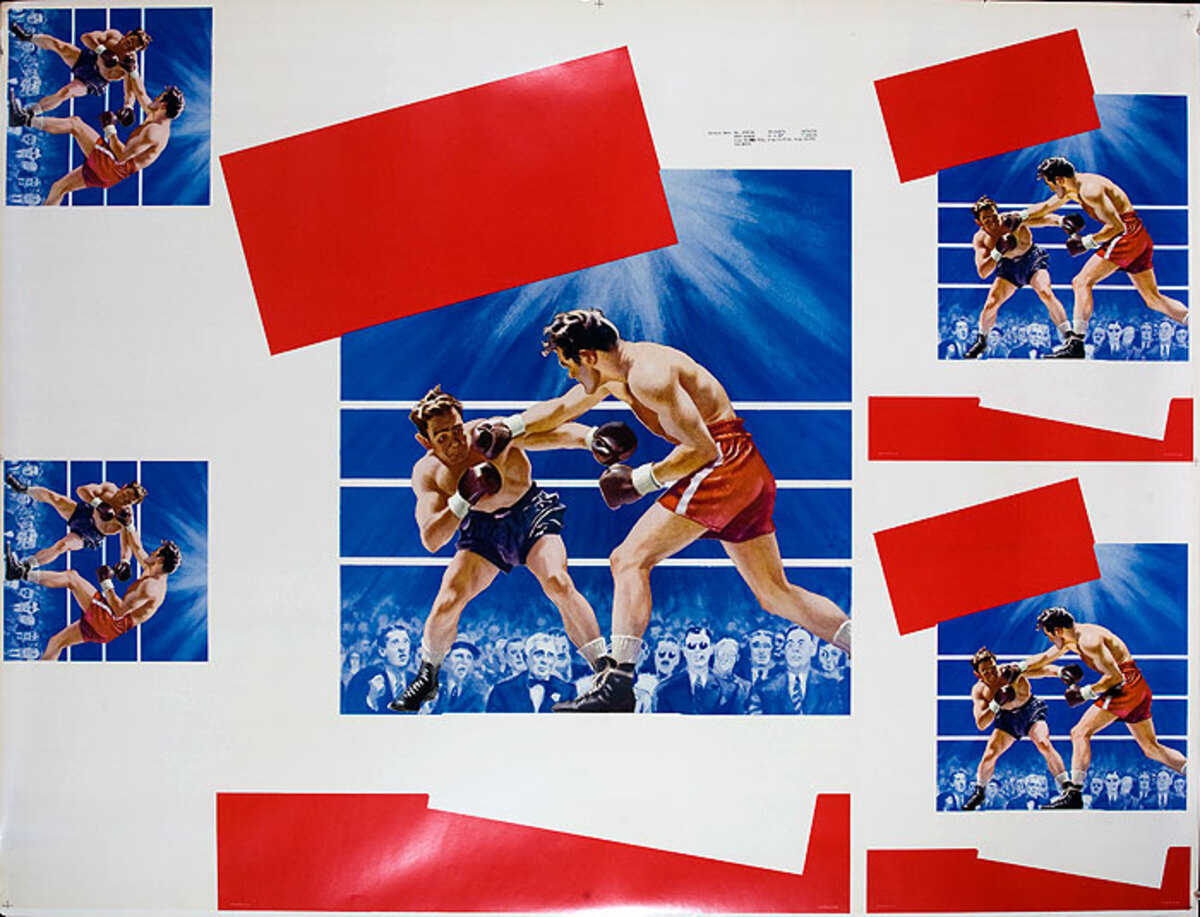 Huge Generic Original Vintage Boxing Poster