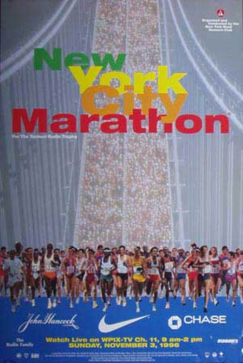 New York Marathon Original Sport Poster