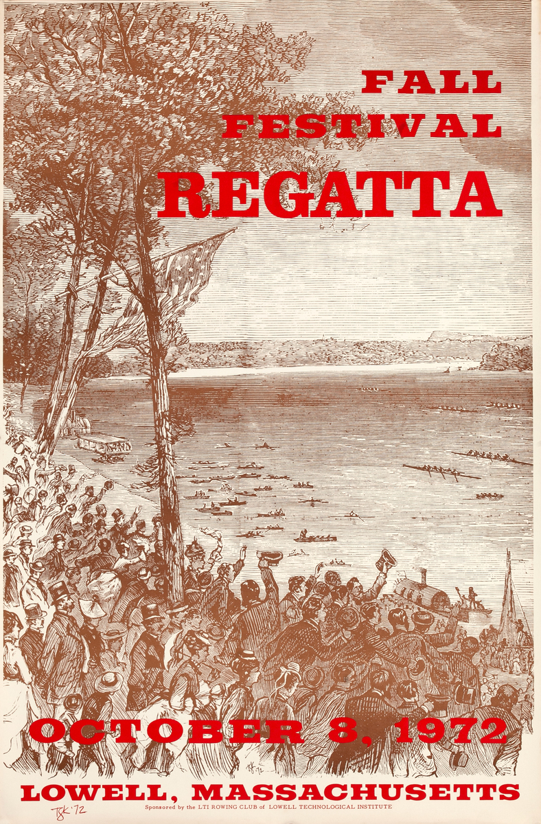 New England Regatta Fall Festival October 8, 1972 Original Poster