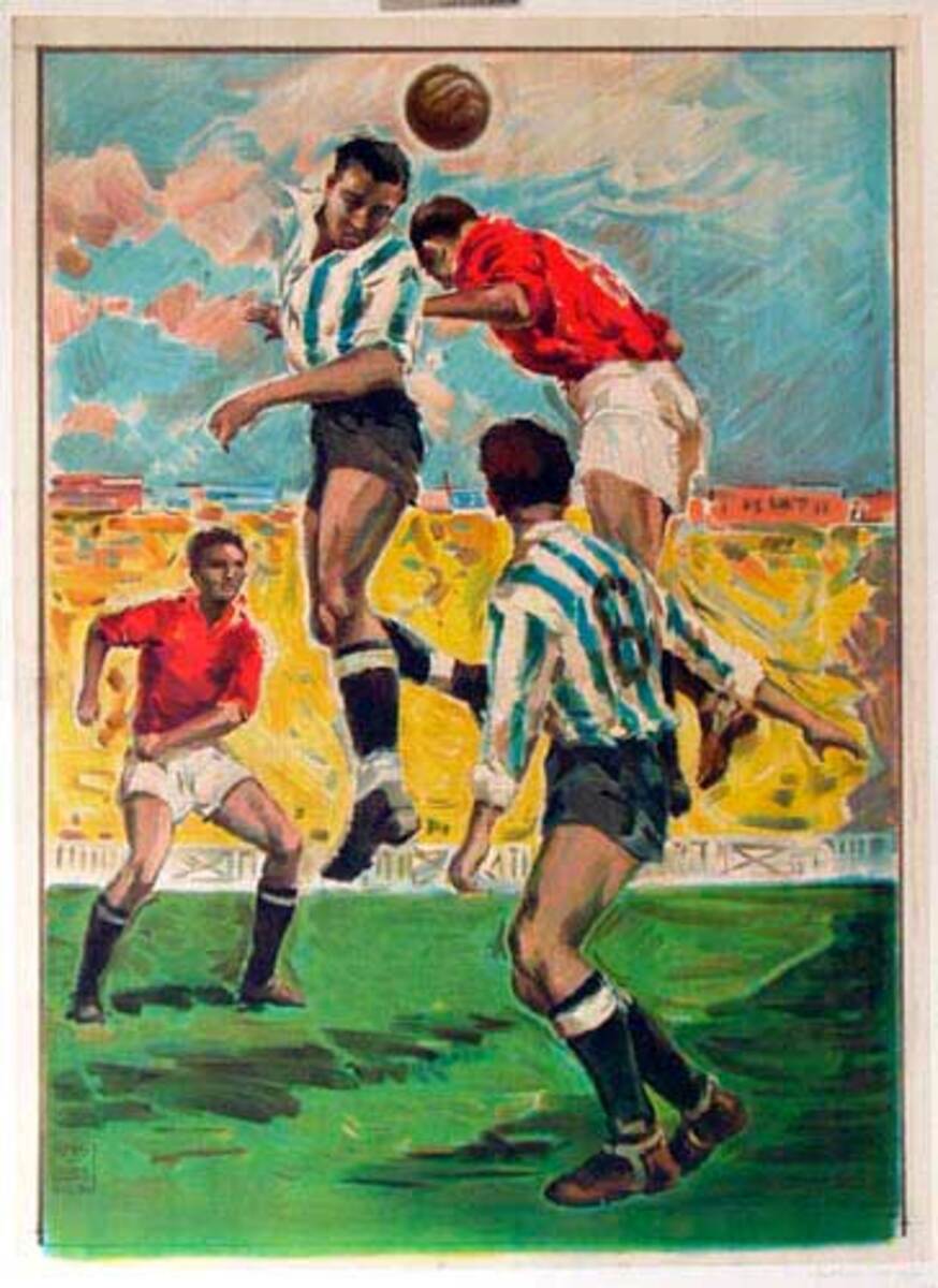 Spanish Soccer Poster Ortega