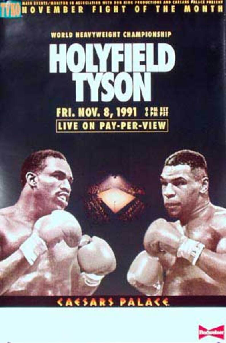 Tyson HolyField Original Vintage Sports Boxing Poster