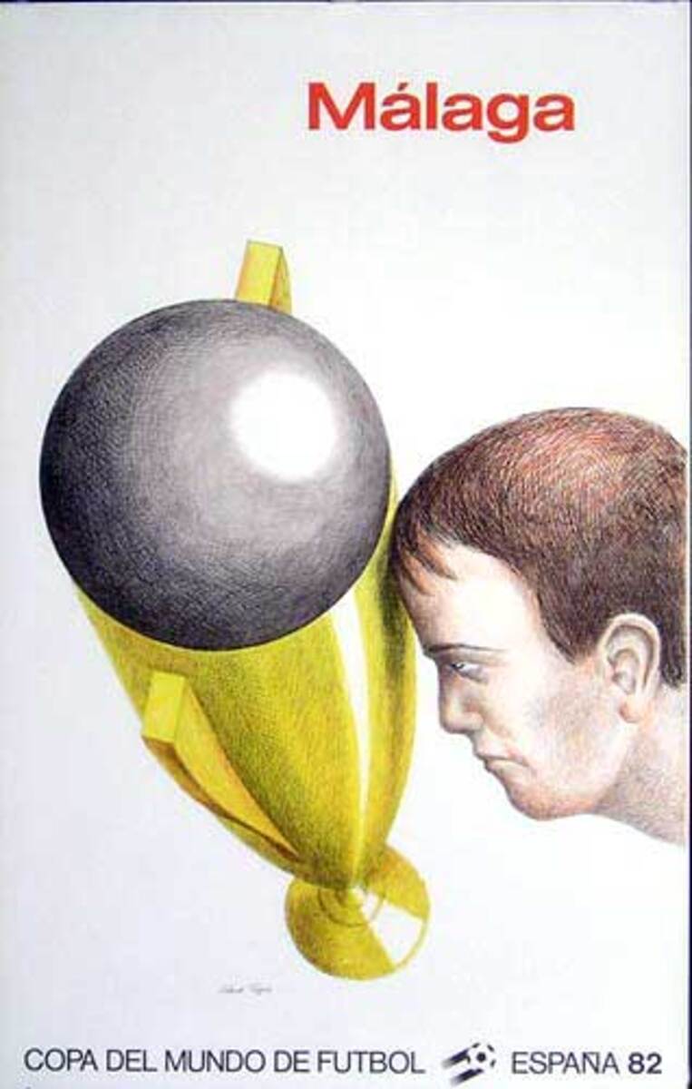 World Cup Soccer Spain 1982 Original Poster Malaga