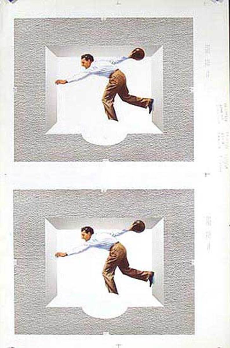 Bowling Original American Advertising Poster