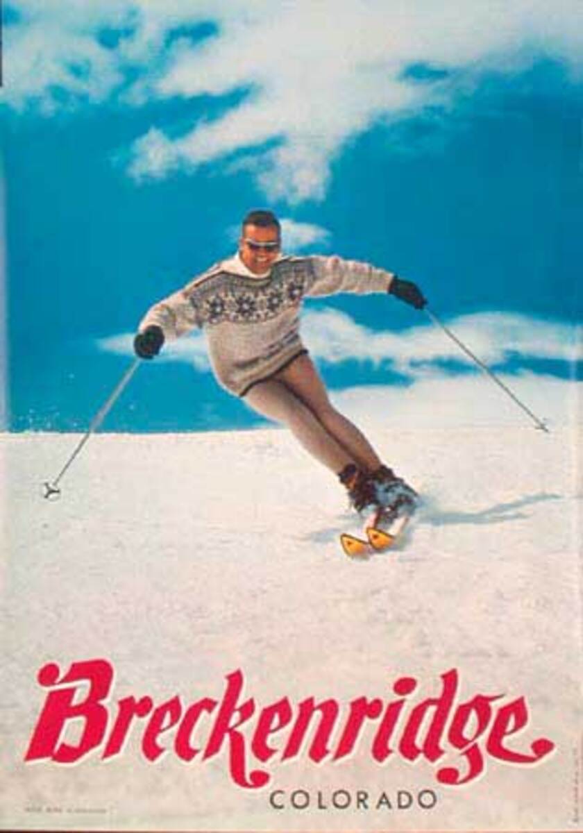 Breckenridge Colorado Original Vintage Ski Poster