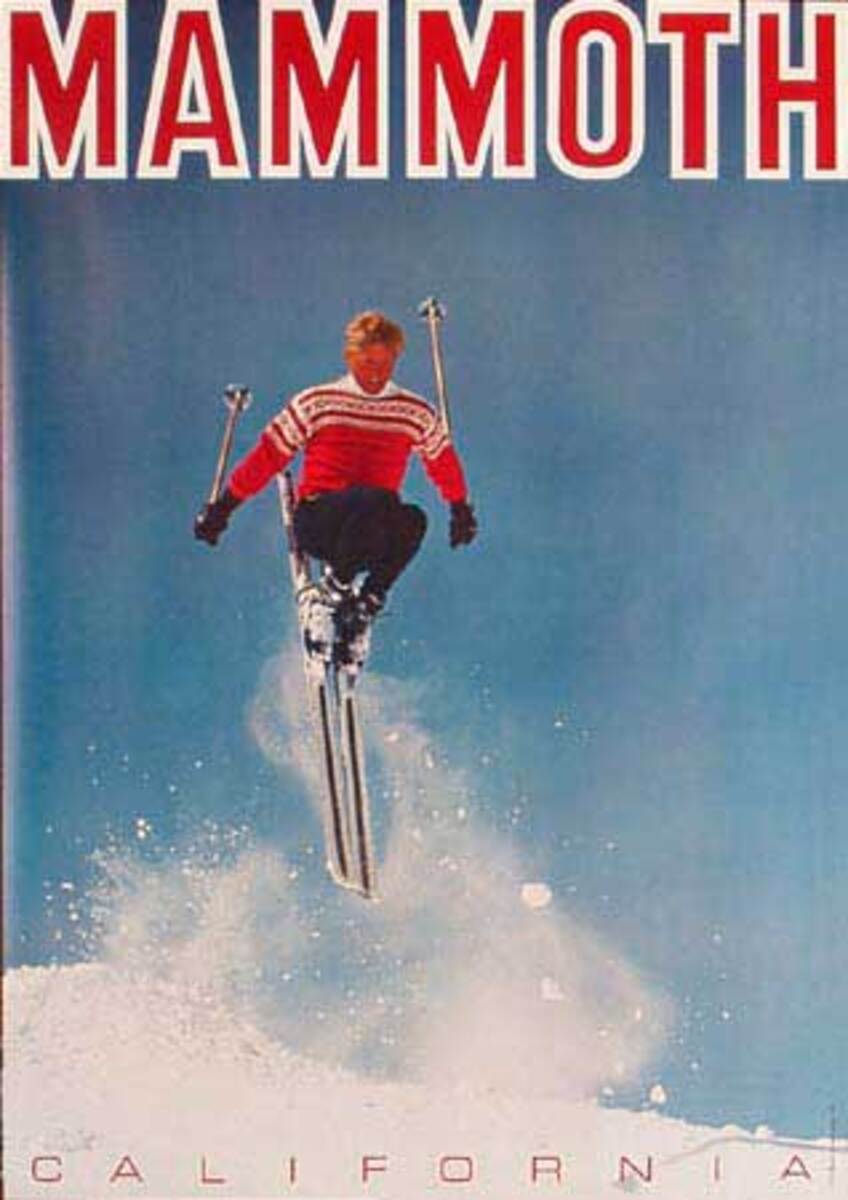 Mammoth California Ski Travel Poster