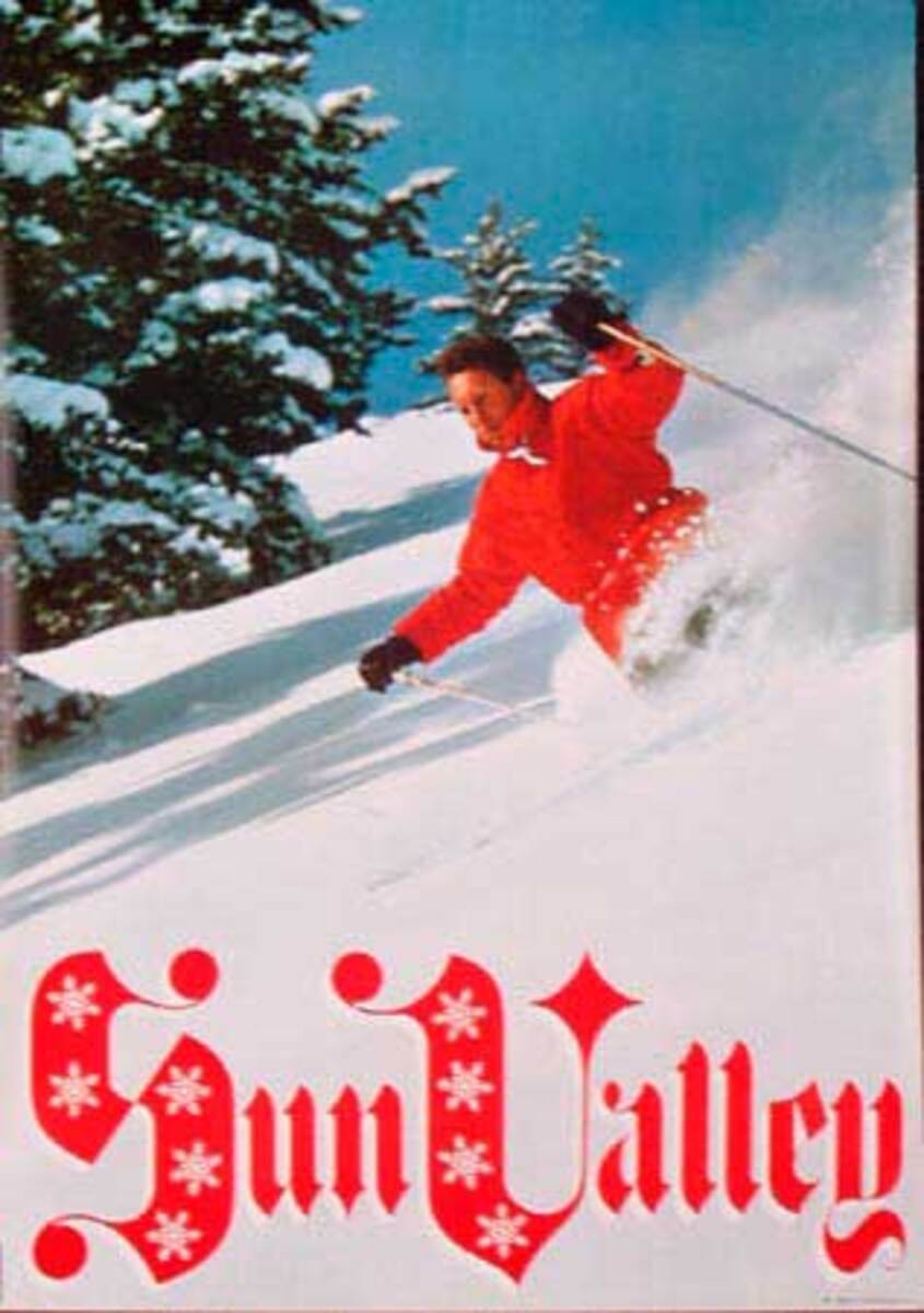 Sun Valley Original Vintage Ski Poster