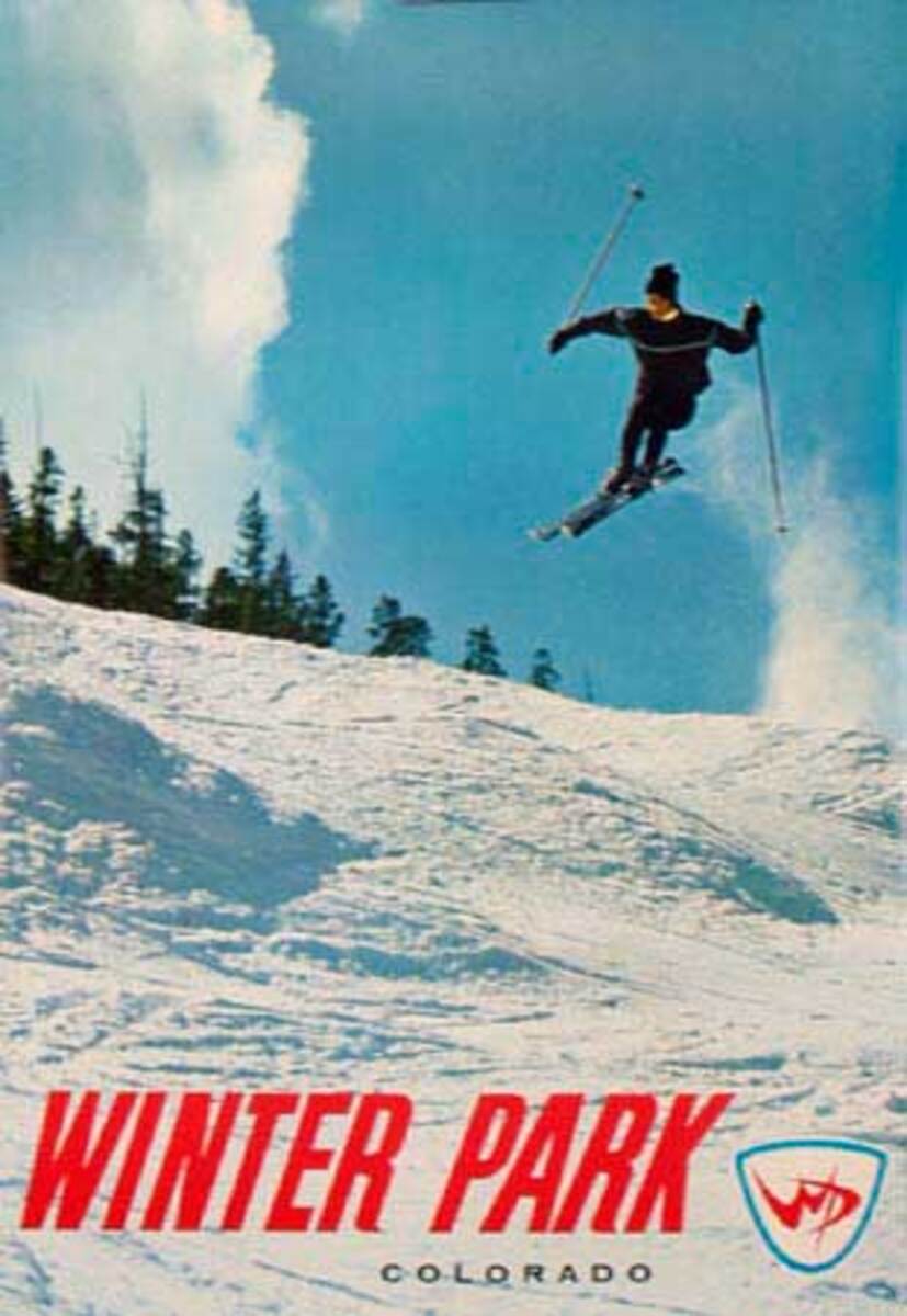 Winter Park Original Vintage Ski Poster