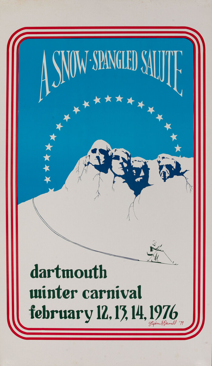 Dartmouth Winter Carnival, Original 1976 Ski Poster