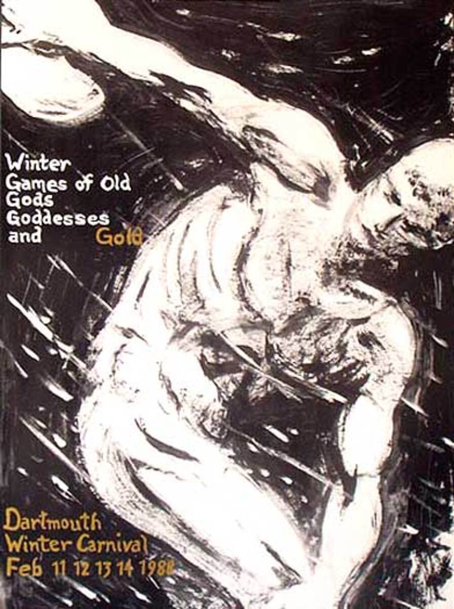 Dartmouth Winter Carnival, Original 1988 Ski Poster