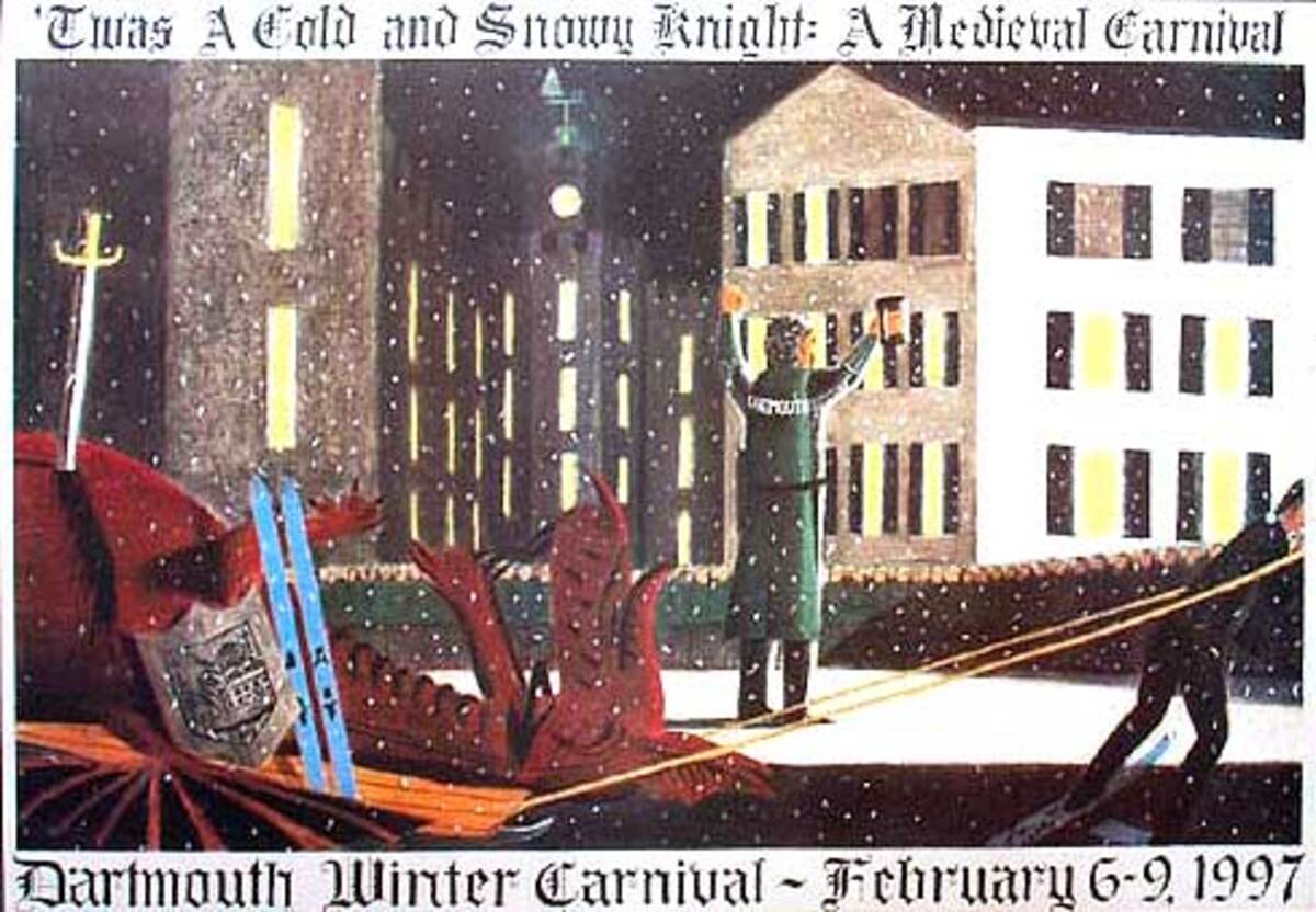 Dartmouth Winter Carnival, Original 1997 Ski Poster